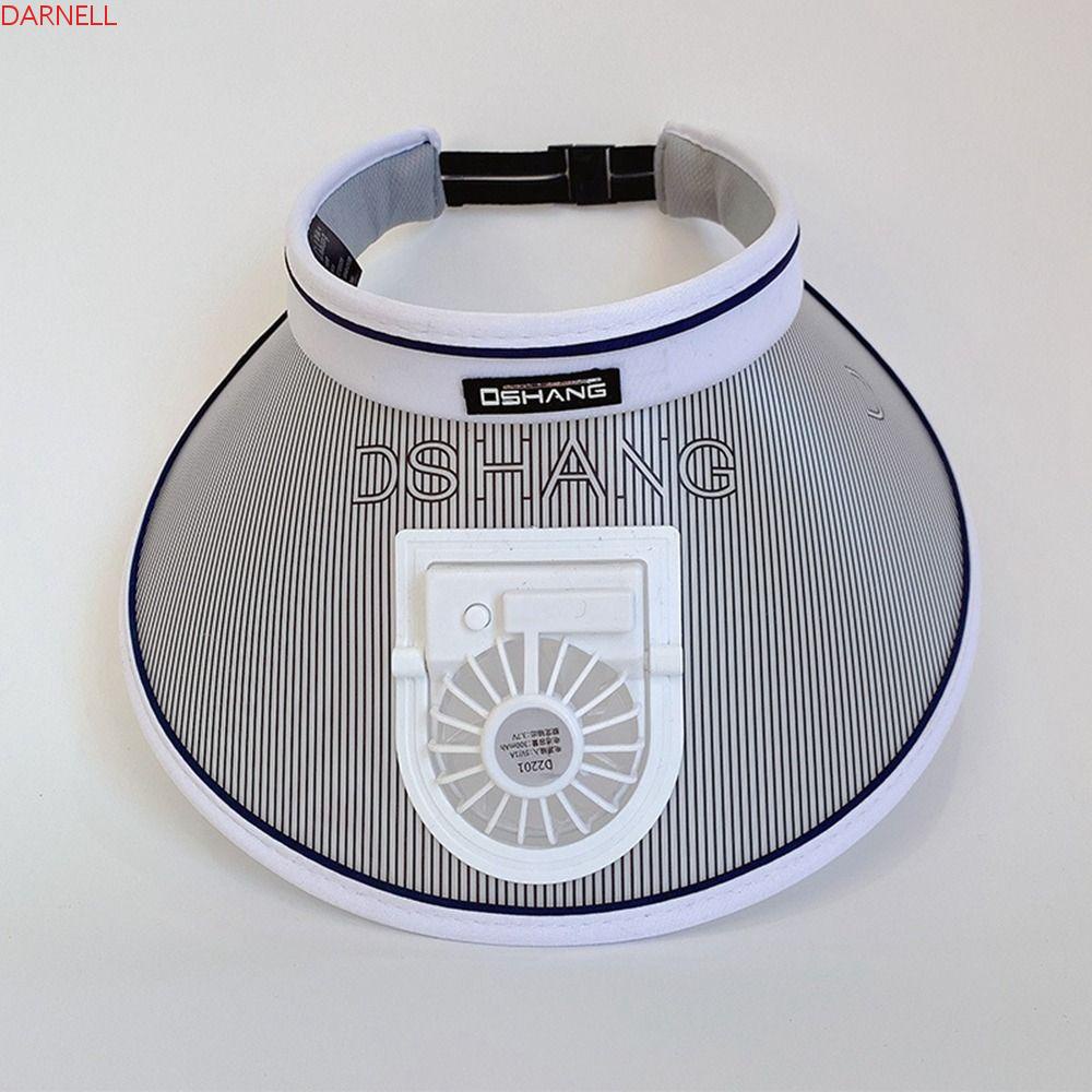 DARNELL Mũ Chống Nắng 3 Tốc Độ Kèm Quạt Điện Và Sạc USB Tiện Dụng Cho Nữ