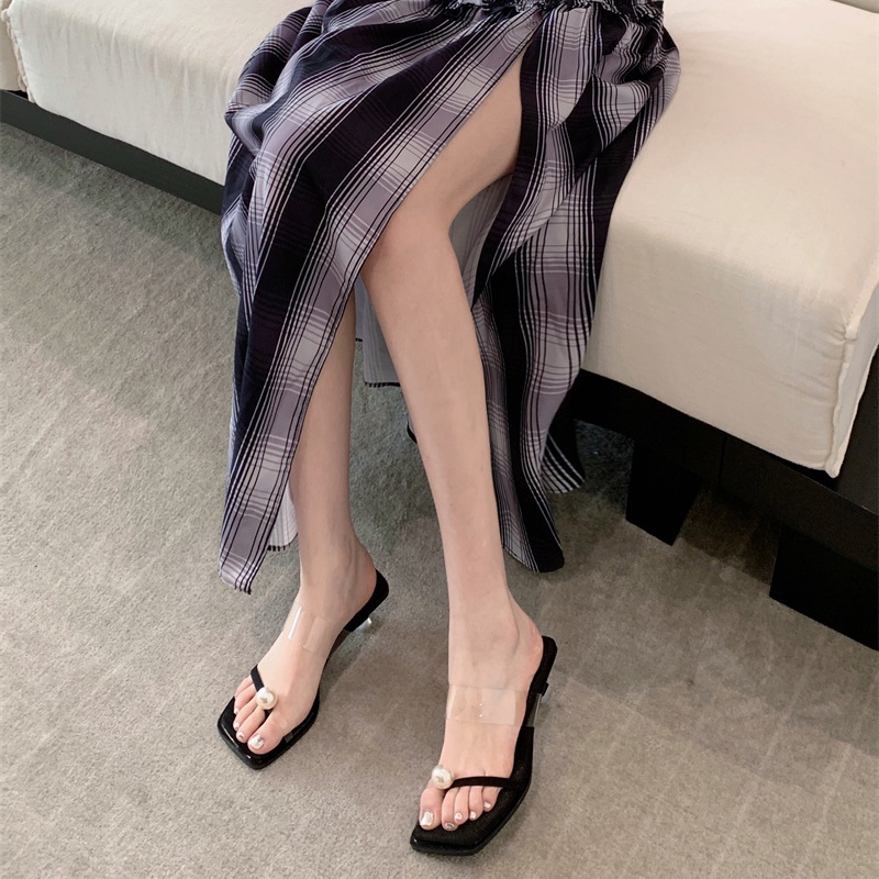 Aès dép sandal nữ đế cao giày cao gót nữ đi chơi giày sandal cao gót mũi hở 2023NEW mẫu mới 29z23071010