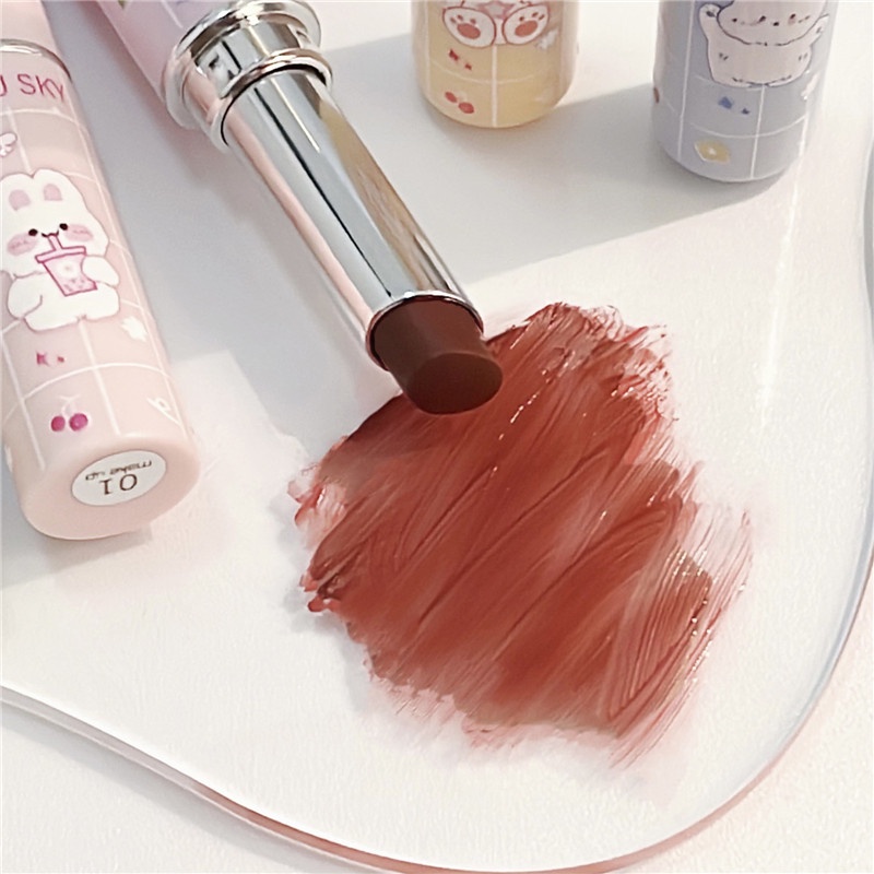 Son Môi Dưỡng Ẩm Lâu Trôi Chống Thấm Nước 6 Màu Tùy Chọn Trang Điểm Cho Nữ