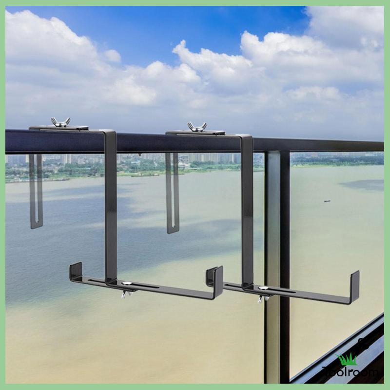 Set 2 Giá Đỡ Chậu Cây Bằng Thép Carbon Có Móc Treo Tiện Dụng