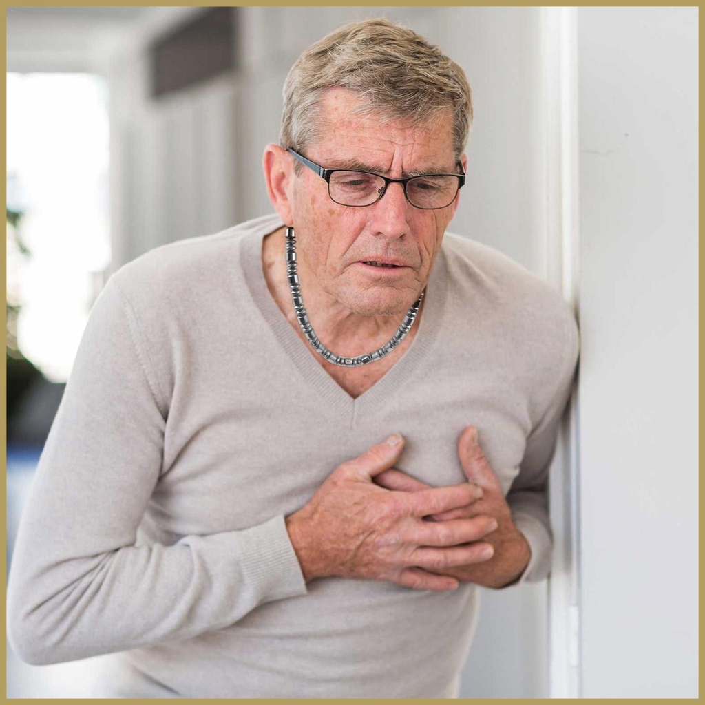 Vòng cổ Đá Hematite Phong Cách Punk Hip Hop Cho Nam