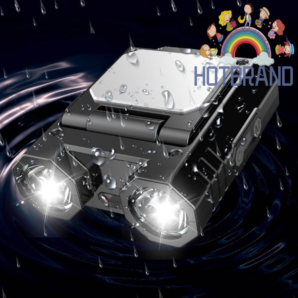 Đèn LED Đeo Đầu Cảm Biến Sóng XPE 400LM 1400mAh IPX4 Chống Thấm Nước Sạc USB Loại C