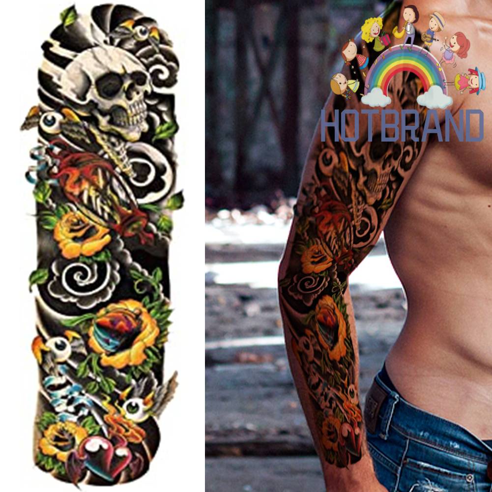 Set 4 Hình Xăm Giả Toàn Thân Dùng Một Lần Họa Tiết Động Vật Cho Nam Và Nữ