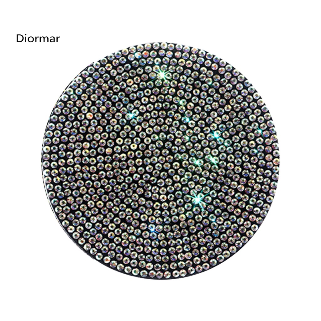 Miếng Lót Ly Hình Tròn Đính Đá Chống Trầy Chịu Nhiệt Tiện Dụng Cho Xe Hơi