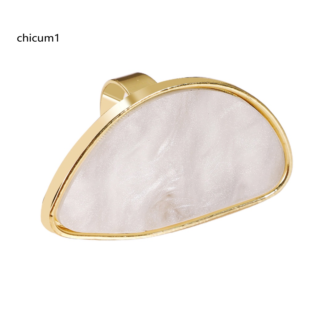 Nhẫn Hở Đính Đá Mã Não Màu Sáng Thời Trang Nghệ Thuật Cho Bữa Tiệc