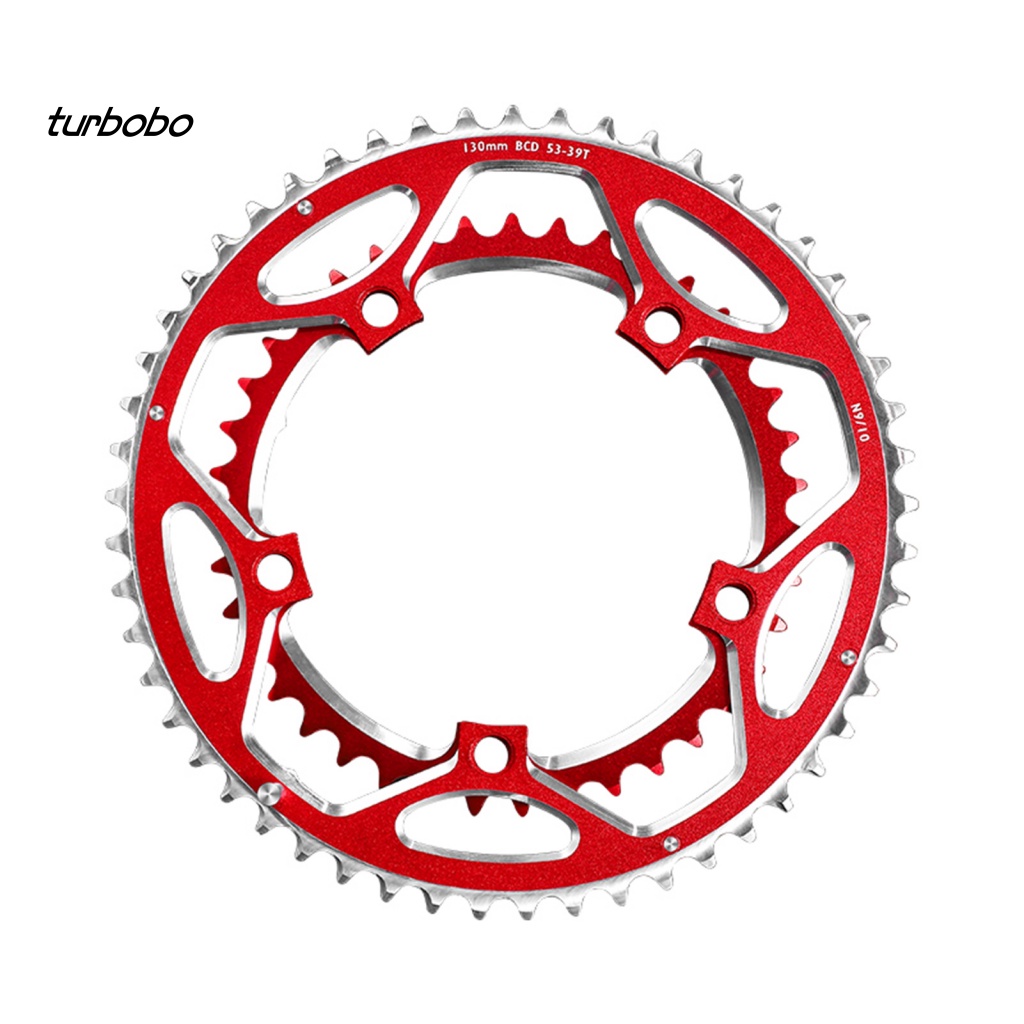 Set 2 Bánh Răng Dây Xích Đôi 39T / 53T Bằng Hợp Kim Nhôm Cố Định Cho Xe Đạp Gấp