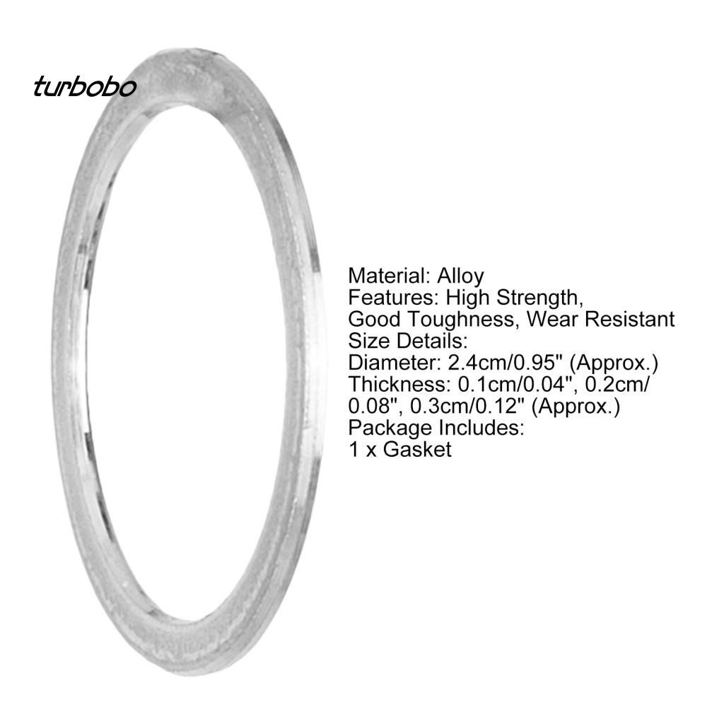 Bobo Vòng Đệm 1 / 2 / 3mm Bằng Hợp Kim CNC Độ Cứng Cao Chống Mài Mòn Điều Chỉnh Được Cho Xe Đạp