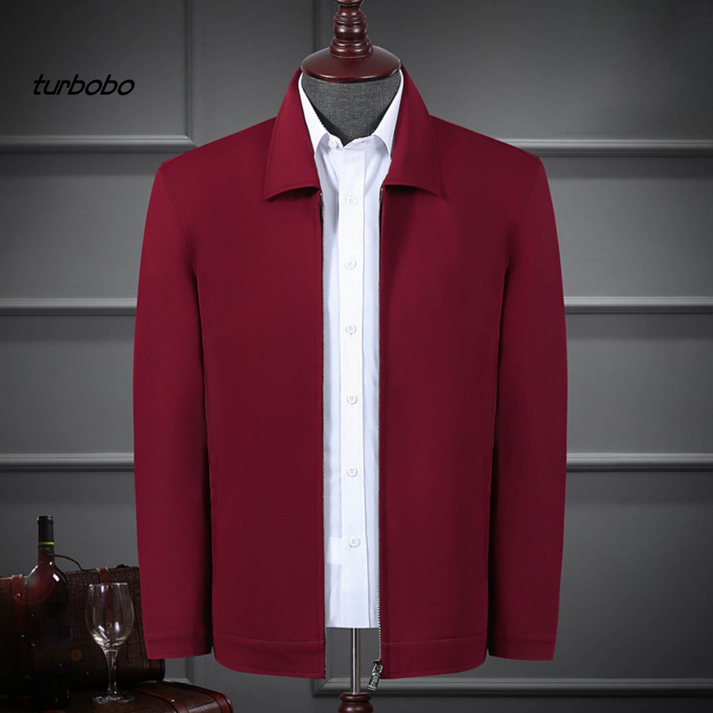 Áo Khoác Cổ Bẻ Dáng Rộng Màu Trơn Thời Trang Mùa Xuân Cho Nam