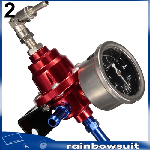 Bộ Điều Chỉnh Áp Suất Nhiên Liệu Thông Dụng Kèm Đồng Hồ Đo Dầu kPa Cho Xe Hơi