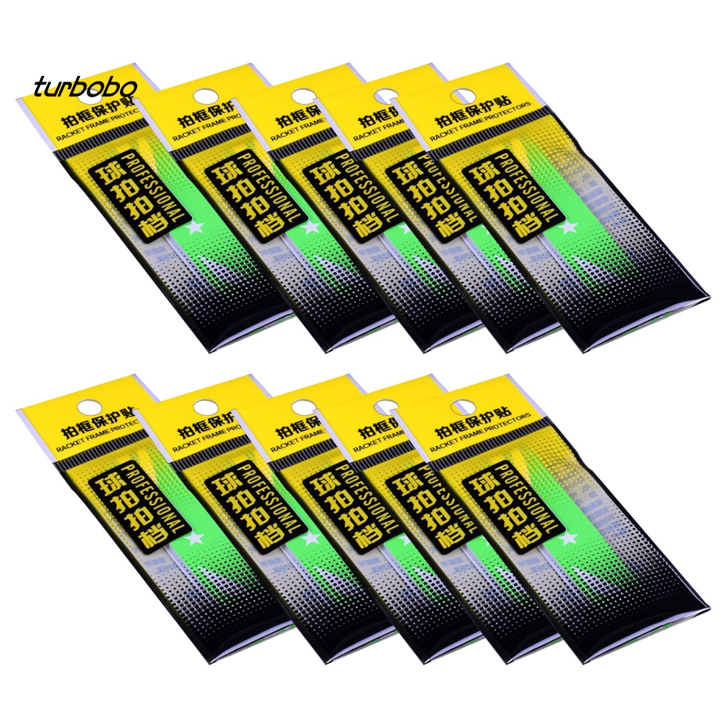 Set 10 Miếng Dán Bảo Vệ Đầu Vợt Chơi Thể Thao Bằng Da Giả Chống Mòn Có Thể Tái Sử Dụng