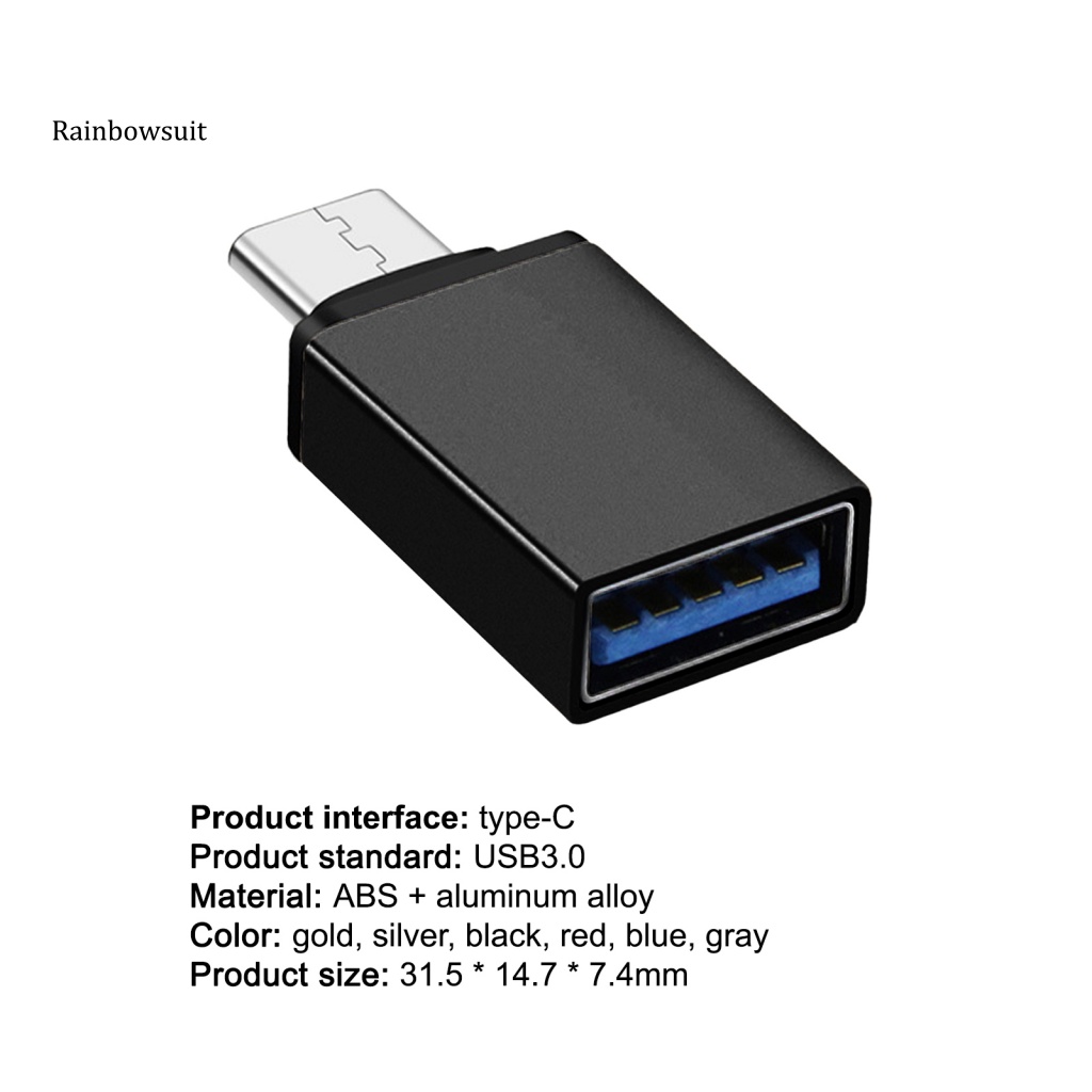 Bộ 2 Đầu Chuyển Đổi USB30 OTG USB Sang Type-C Chuyên Dụng Cho Điện Thoại Thông Minh