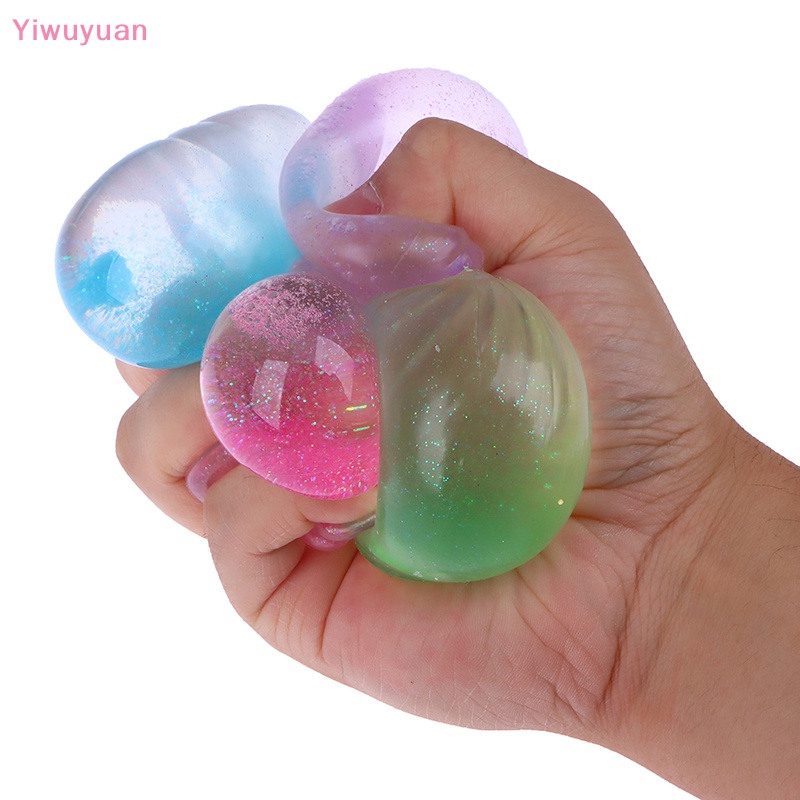 < Yiwuyuan > Đồ Chơi Maltose Bánh Bao Hấp Phát Nhạc Đàn Hồi Chậm Màu Vàng Kim Sáng Tạo Mới Cho Trẻ Em