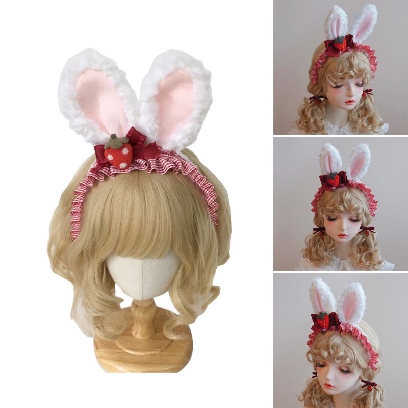 Youyo Băng Đô Trang Trí Nơ Tai Thỏ Dùng Chụp Ảnh Lễ Hội Cho Bé Gái