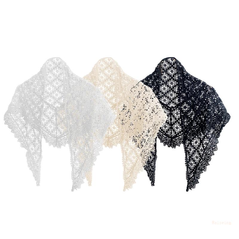 Khăn Choàng Cotton Hình Tam Giác Màu Trơn Phong Cách Hàn Quốc Dùng Để Hóa Trang Halloween