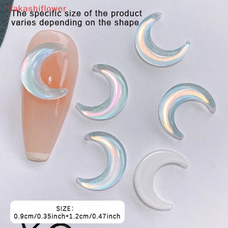 Hạt Kim Cương Nhựa 3d Hình Trăng Sao Nhiều Kích Cỡ Đính Móng Nghệ Thuật Diy