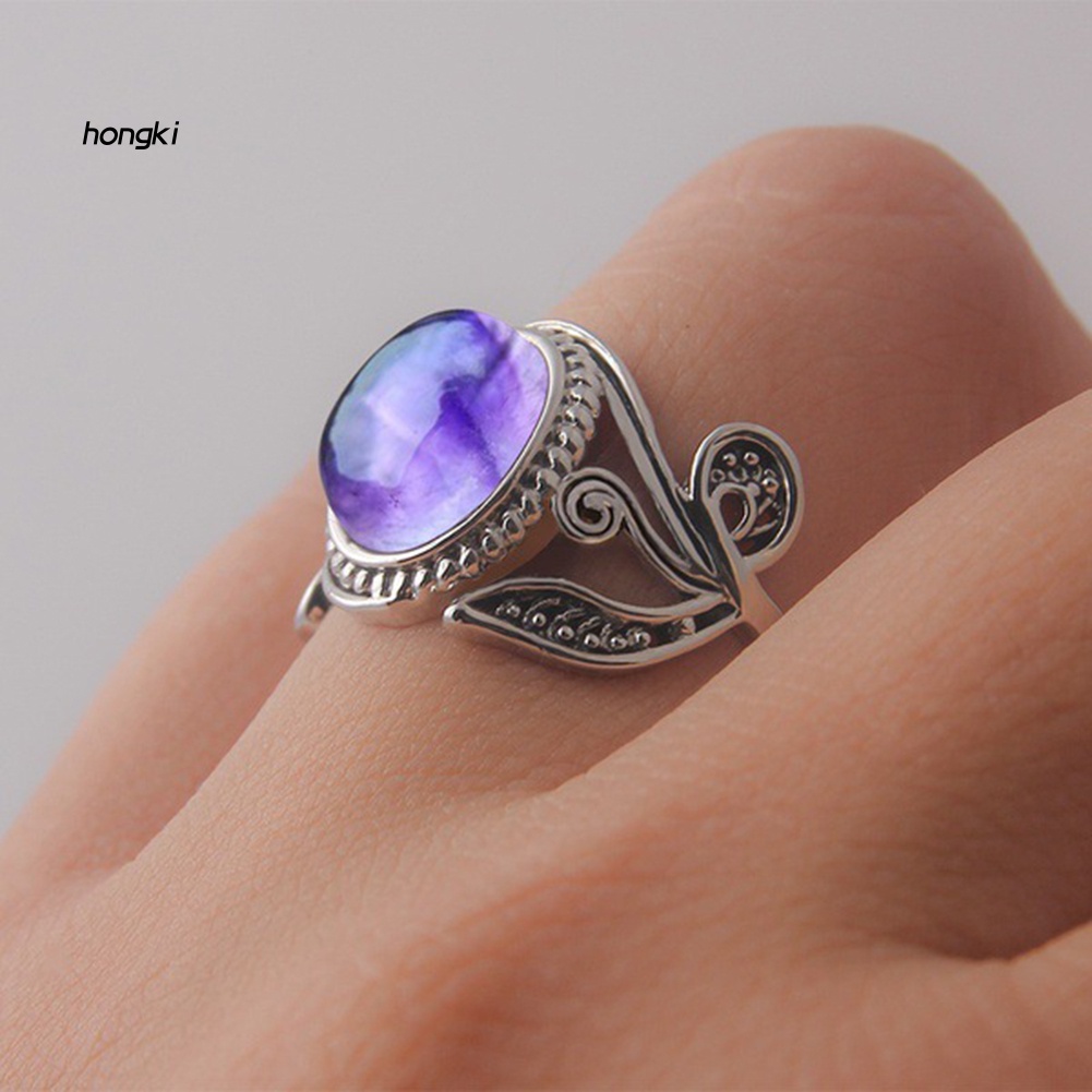 Nhẫn HìNh ChiếC Lá ĐíNh Kim Cương Giả ThờI Trang Cho Nữ