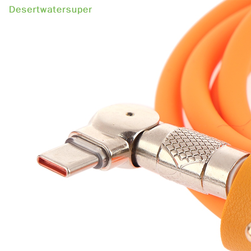 1 Dây Cáp Sạc Nhanh 120W 6A Micro USB Type C Xoay 180 Độ