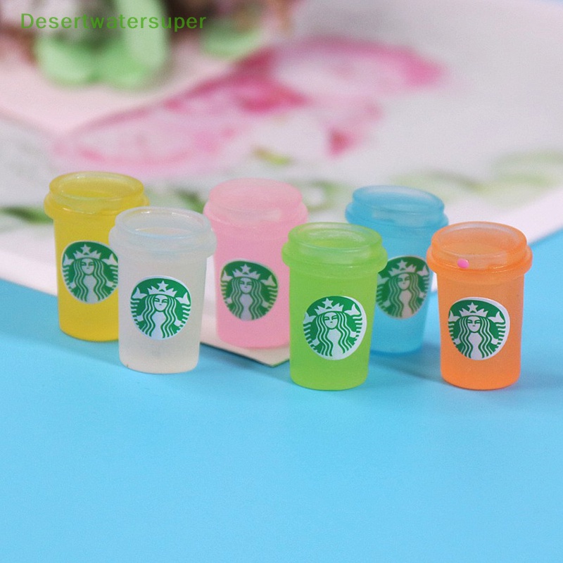 STARBUCKS Set 5 Phụ Kiện Kẹp Tóc Hình Giọt Nước 3D