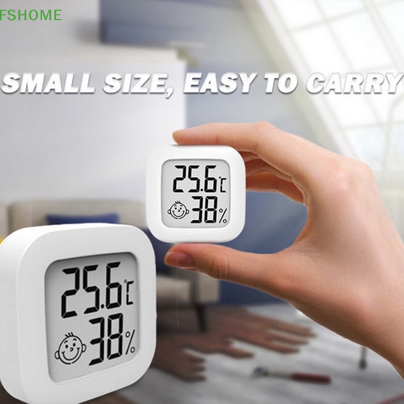 Nhiệt Kế Điện Tử Mini Màn Hình LCD Dùng Đo Nhiệt Độ Và Độ Ẩm Trong Nhà
