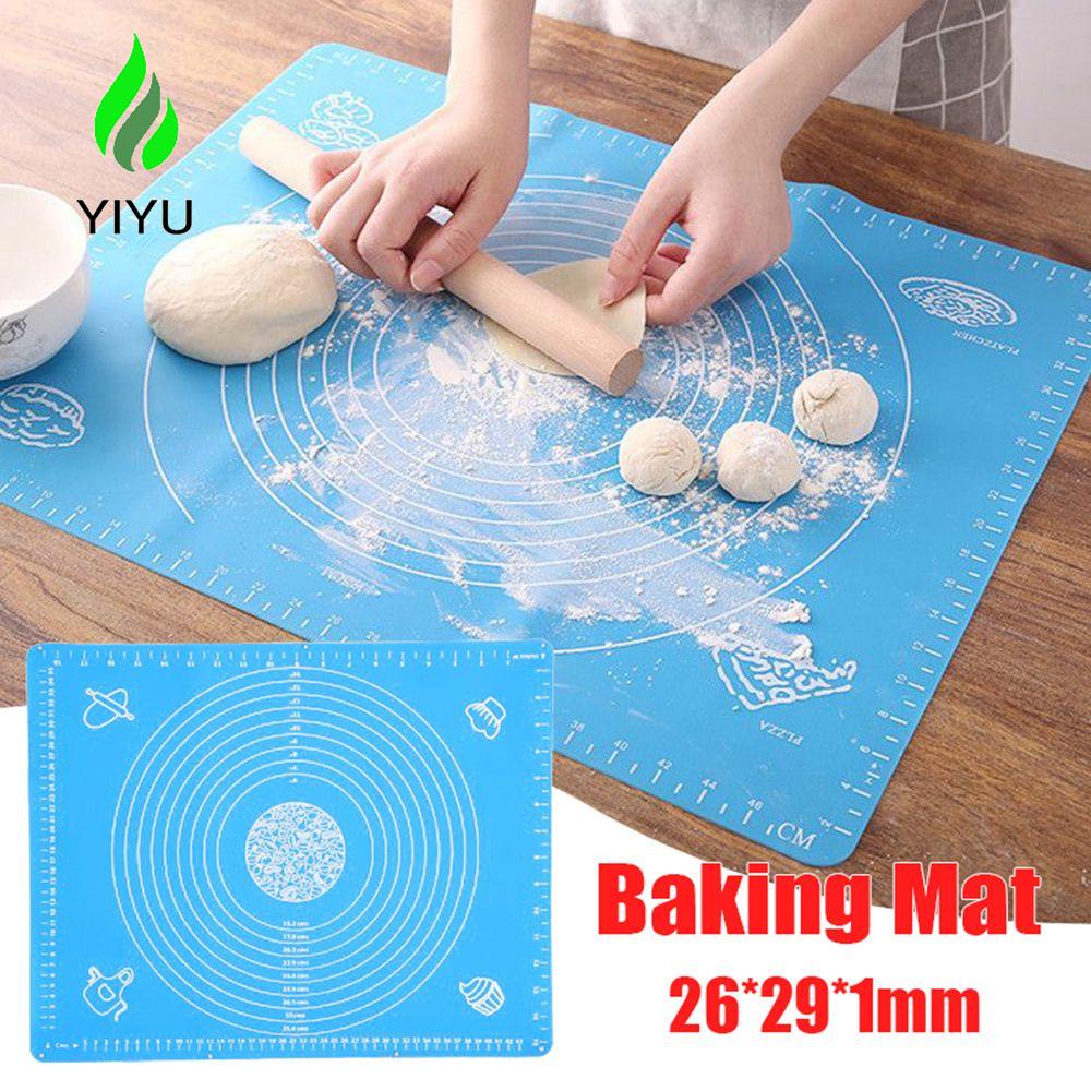 YIYU Thảm Nhào Bột Làm Bánh Bằng Silicon Chống Dính Kích Thước 26 * 29cm