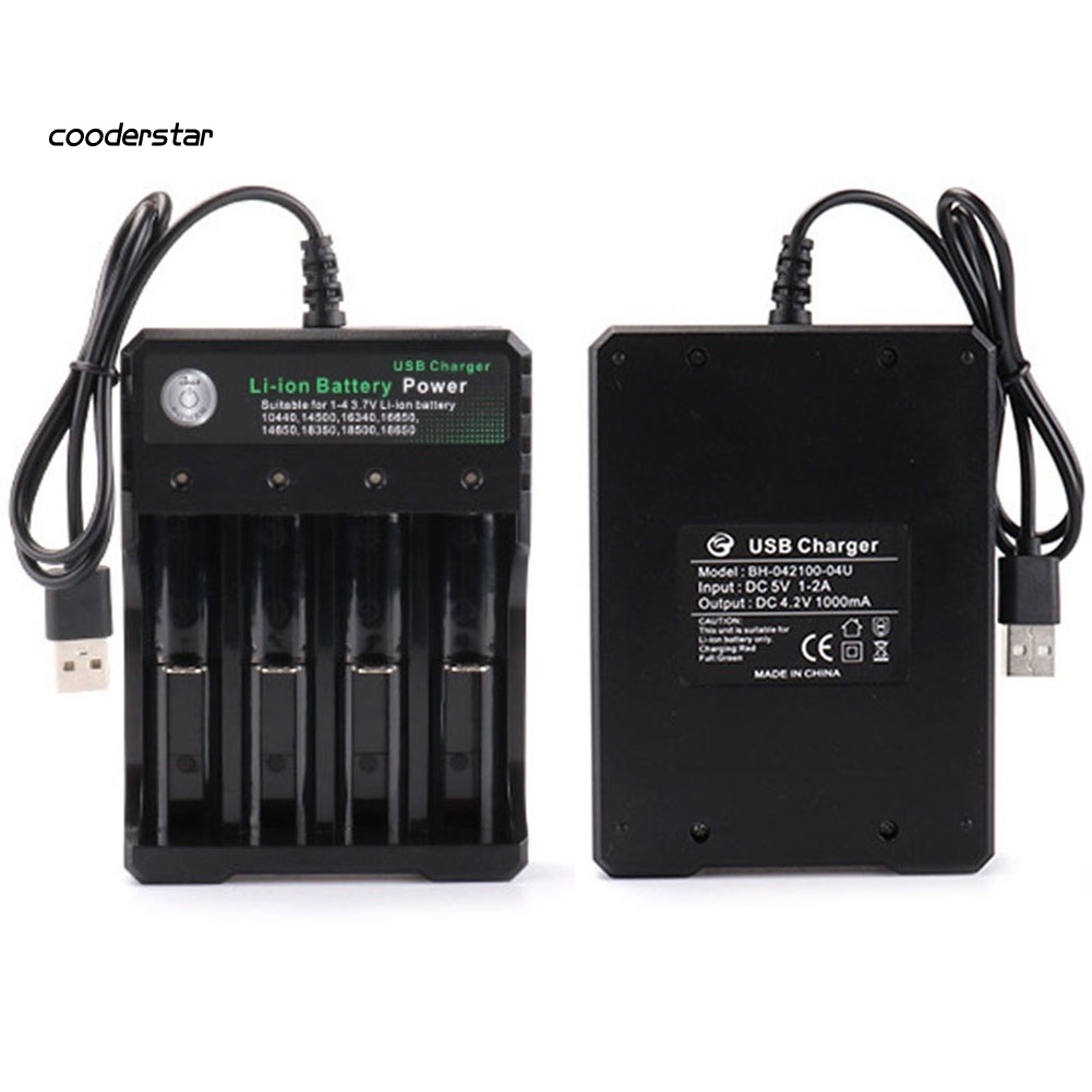 Bộ Sạc Pin Li-ion Thông Minh Cho Pin 18650 18500 16340 14500