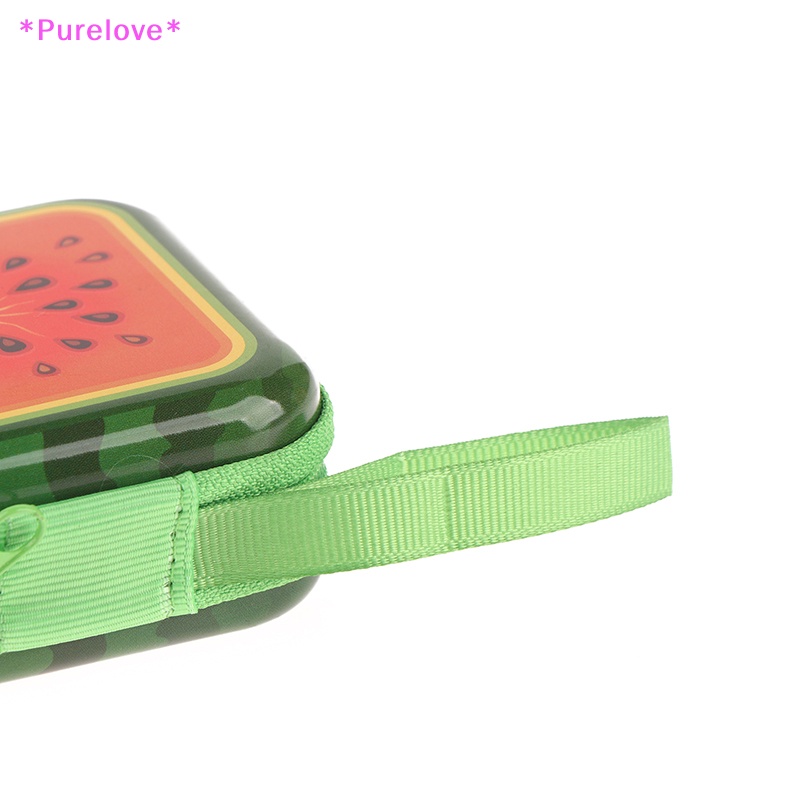 1 Ví Đựng Tiền Xu Mini Bằng Thiếc In Họa Tiết Trái Cây Hoạt Hình Dễ Thương Có Khóa Kéo Cho Nam Và Nữ Mới