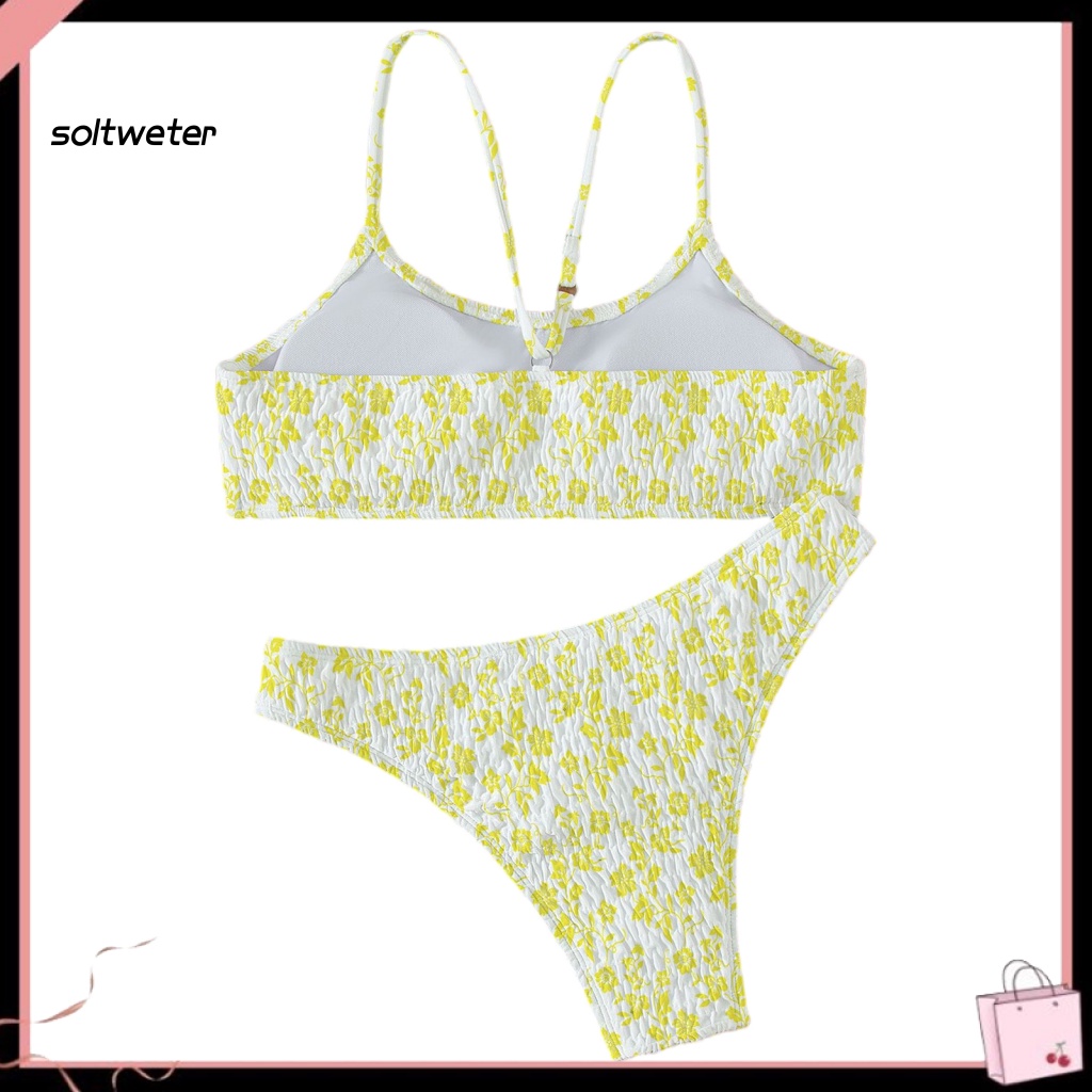 Bộ Bikini 2 Mảnh Hai Mảnh Không Dây In Họa Tiết Nhiều Màu Sắc Dành Cho Nữ