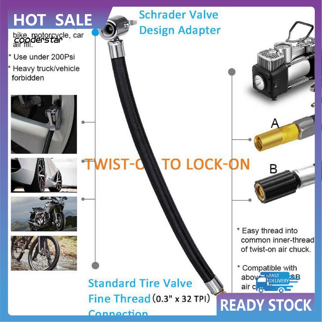 Ống Bơm Hơi Bánh Xe Hơi Độ Dẻo Cao Không Cần Chạm Tiện Dụng