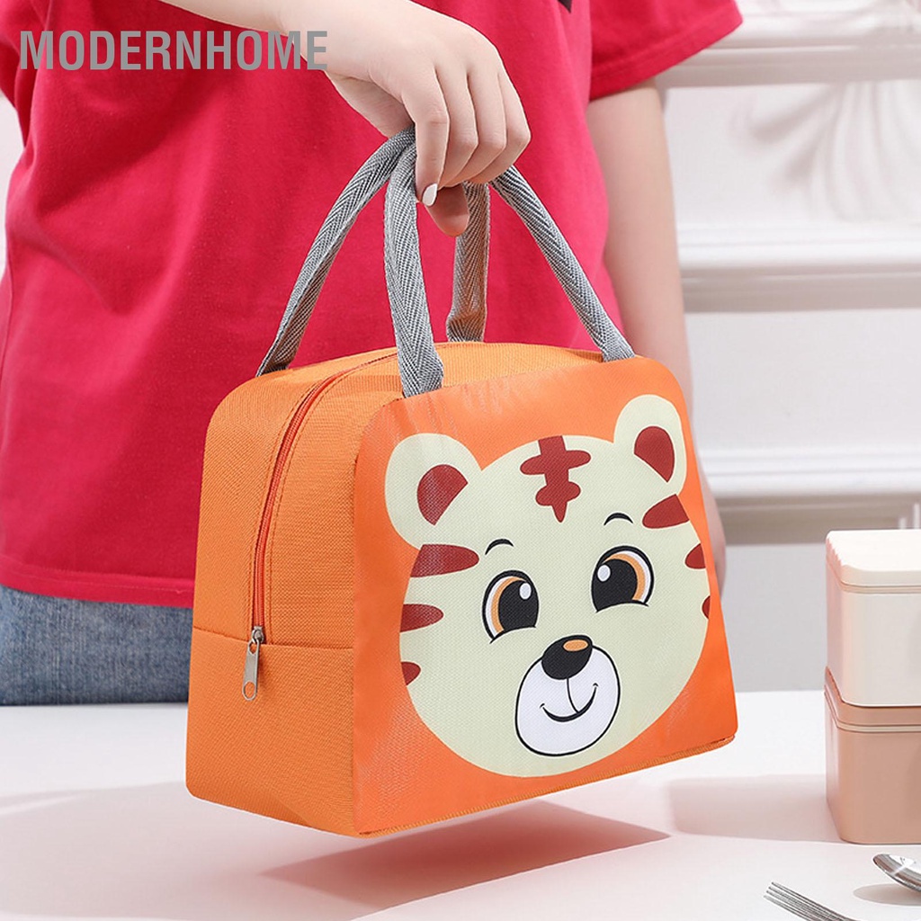 ModernHome Túi Đựng Đồ Ăn Trưa Họa Tiết Hình Thú Hoạt Dễ Thương Chống Nước Công Suất Lớn Di Động Cách Nhiệt Hộp Cơm Dành Cho Nữ