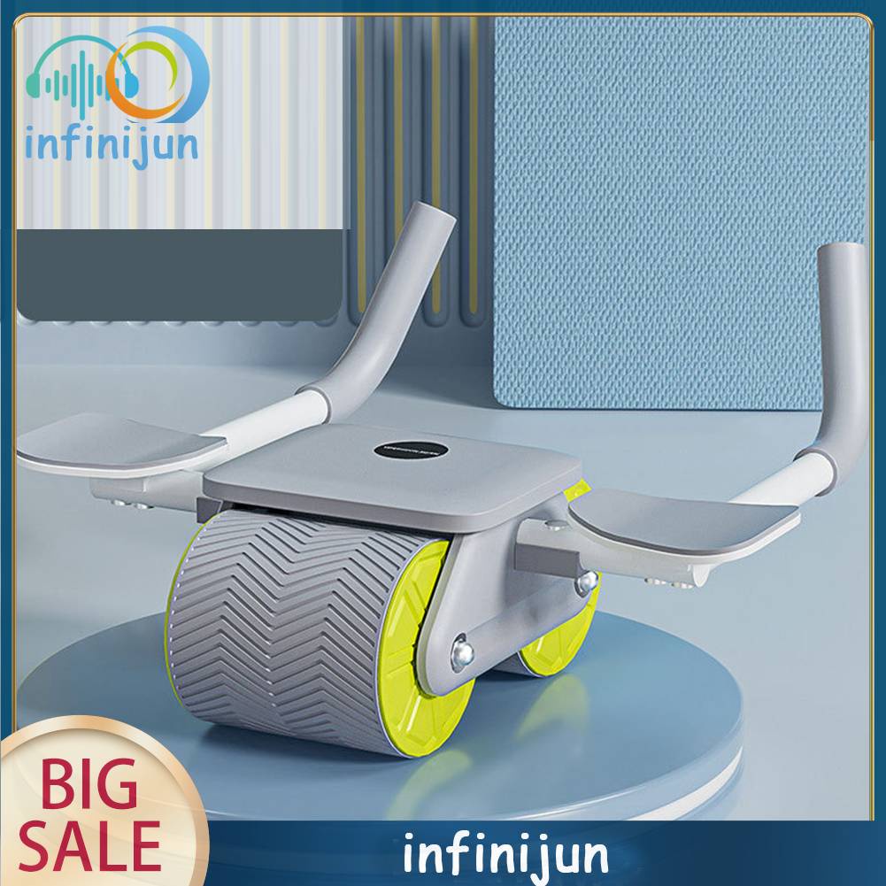 Con Lăn Tự Động Tập Cơ Bụng 2 Trong 1 Bằng Nhựa ABS Kèm Thảm