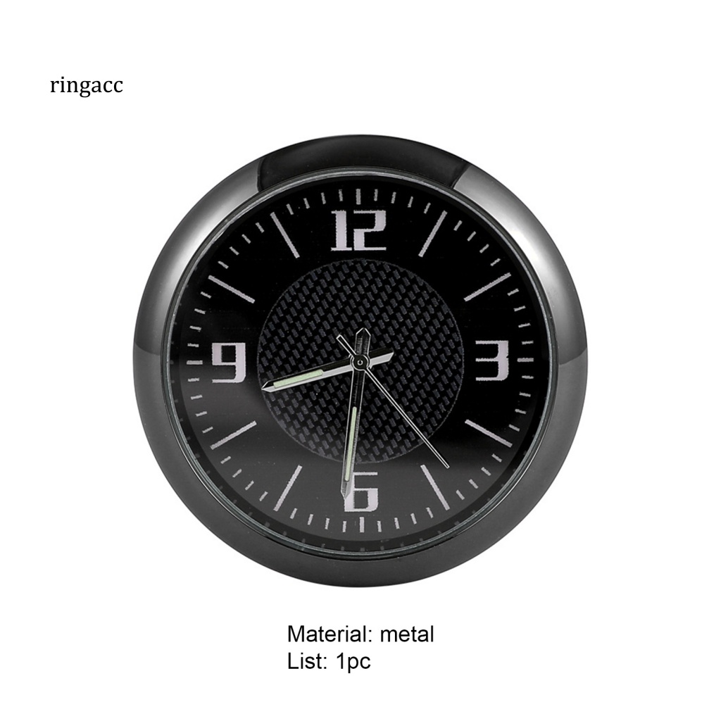 Rga Đồng Hồ Tròn Kỹ Thuật Số Dạ Quang Nhiệt Độ Cao / Thấp Tự Dính Trang Trí Bảng Điều Khiển Xe Hơi