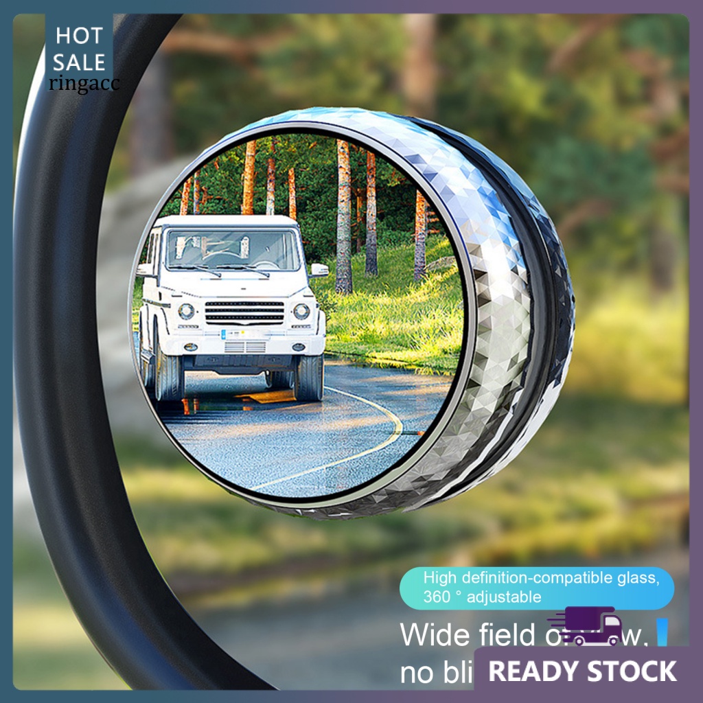 1 Cặp Gương Chiếu Hậu Tròn Góc Rộng 360 Độ Có Giác Hút Điều Chỉnh Được Cho Xe Hơi