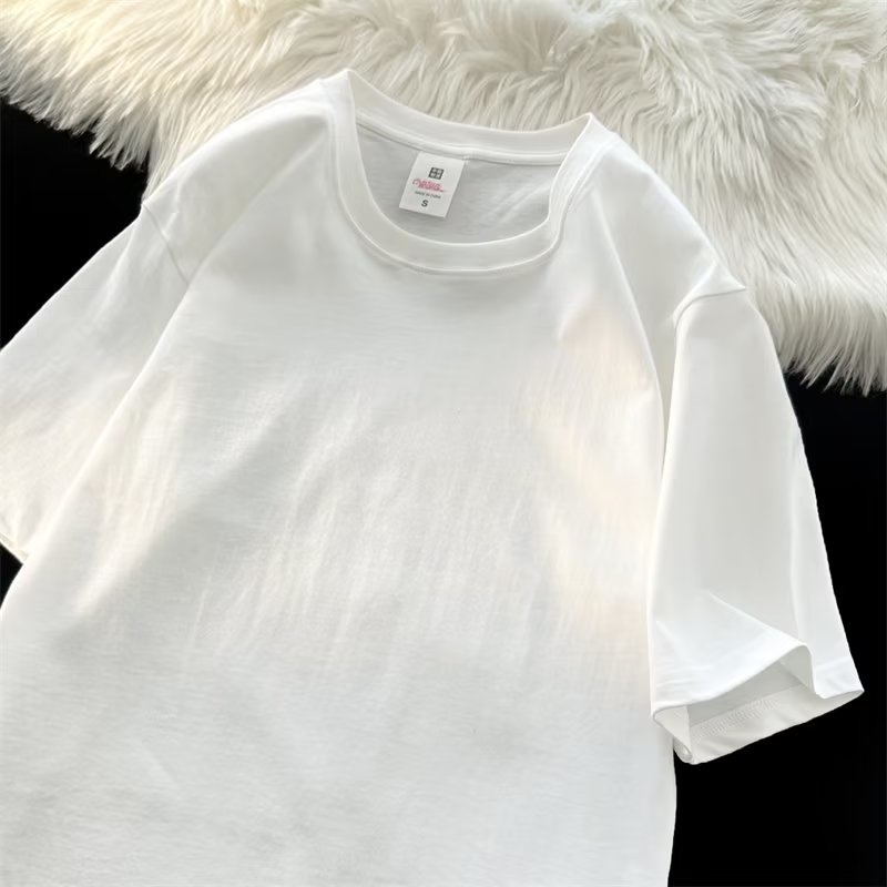 Áo Thun Tay Ngắn Màu Sắc Đơn Giản Phong Cách Đường Phố Cho Nam