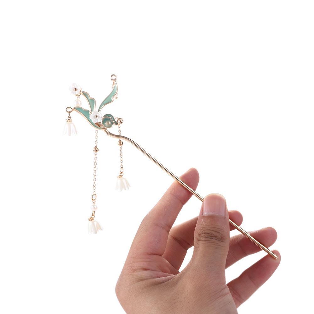 ANEMONE Trâm Cài Tóc Hình Hoa Phong Cách Trung Quốc Thanh Lịch Cho Cô Dâu