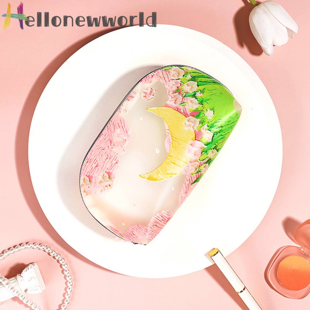 Túi Đựng Mỹ Phẩm Bằng TPU Họa Tiết Hoa Đa Năng Tiện Dụng Mang Theo Du Lịch Cho Nữ