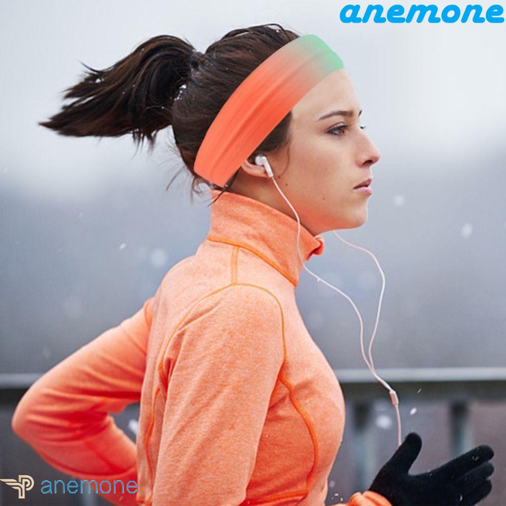 ANEMONE Băng Đô Thể Thao Co Giãn Thấm Hút Mồ Hôi Màu Sắc Gradient Dành Cho Nam Và Nữ