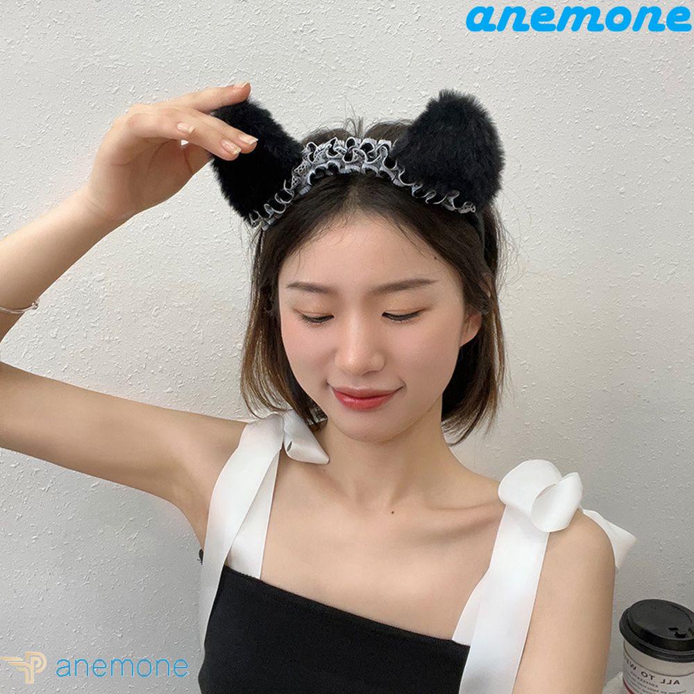 ANEMONE Băng Đô Ren Thiết Kế Phong Cách Lolita Nhật Bản Dễ Thương Dành Cho Nữ