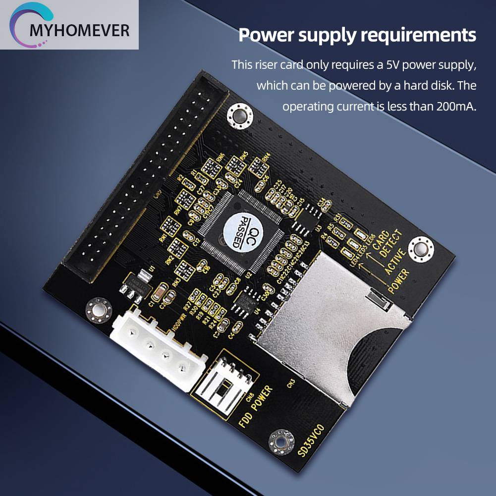 Thẻ Chuyển Đổi Mở Rộng SD Sang 2.5 Inch IDE 44Pins 5V SSD Cho Laptop / Máy Tính Bảng