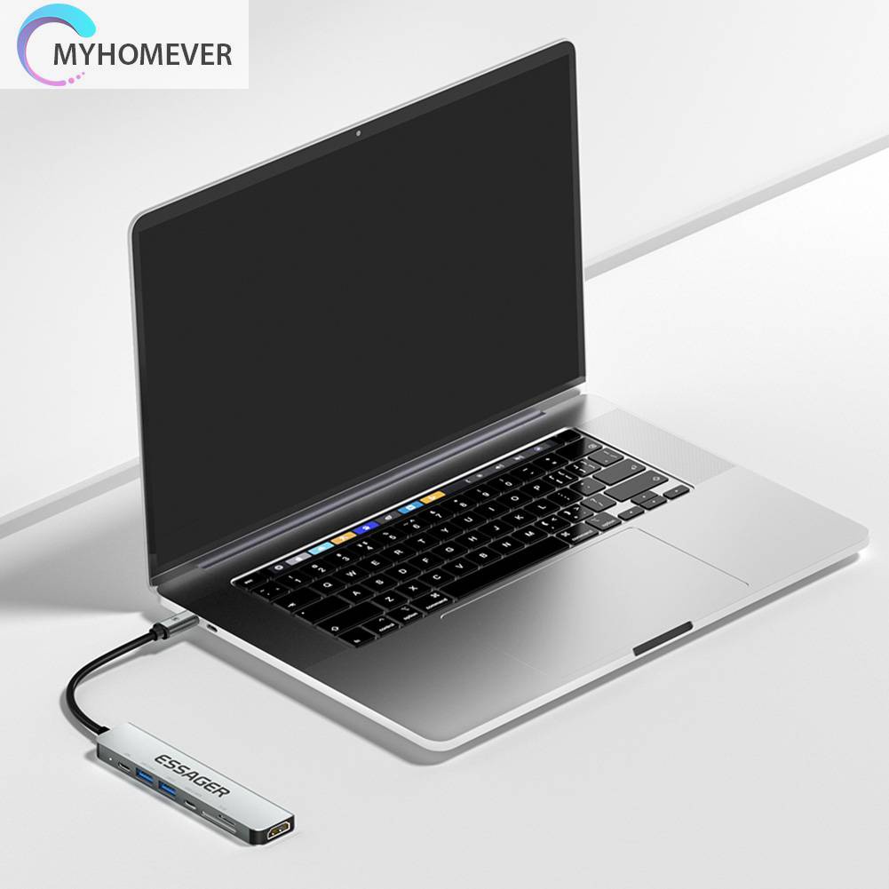 Bộ Chia Cổng USB Type-C HDMI 7 Trong 1 Hỗ Trợ PD60W