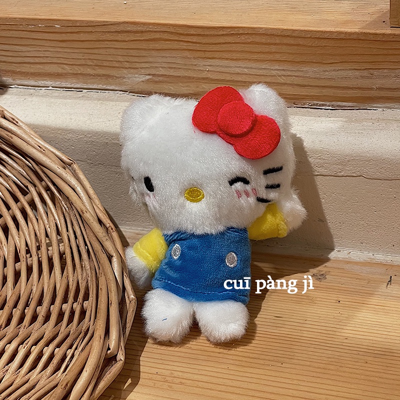 Móc Khóa Hình Mèo Hello kitty Nhồi Bông Dễ Thương