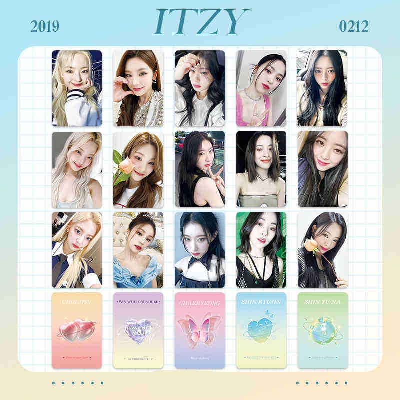 Set 6 Tấm Ảnh Lomo Card ITZY COMEBACK Của Ca Sĩ Yua LIA Ryuk CHAERYOUNG YEJI