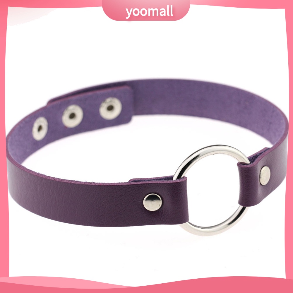 Vòng Cổ Choker Giả Da Viền Đinh Tán Thời Trang Cá Tính