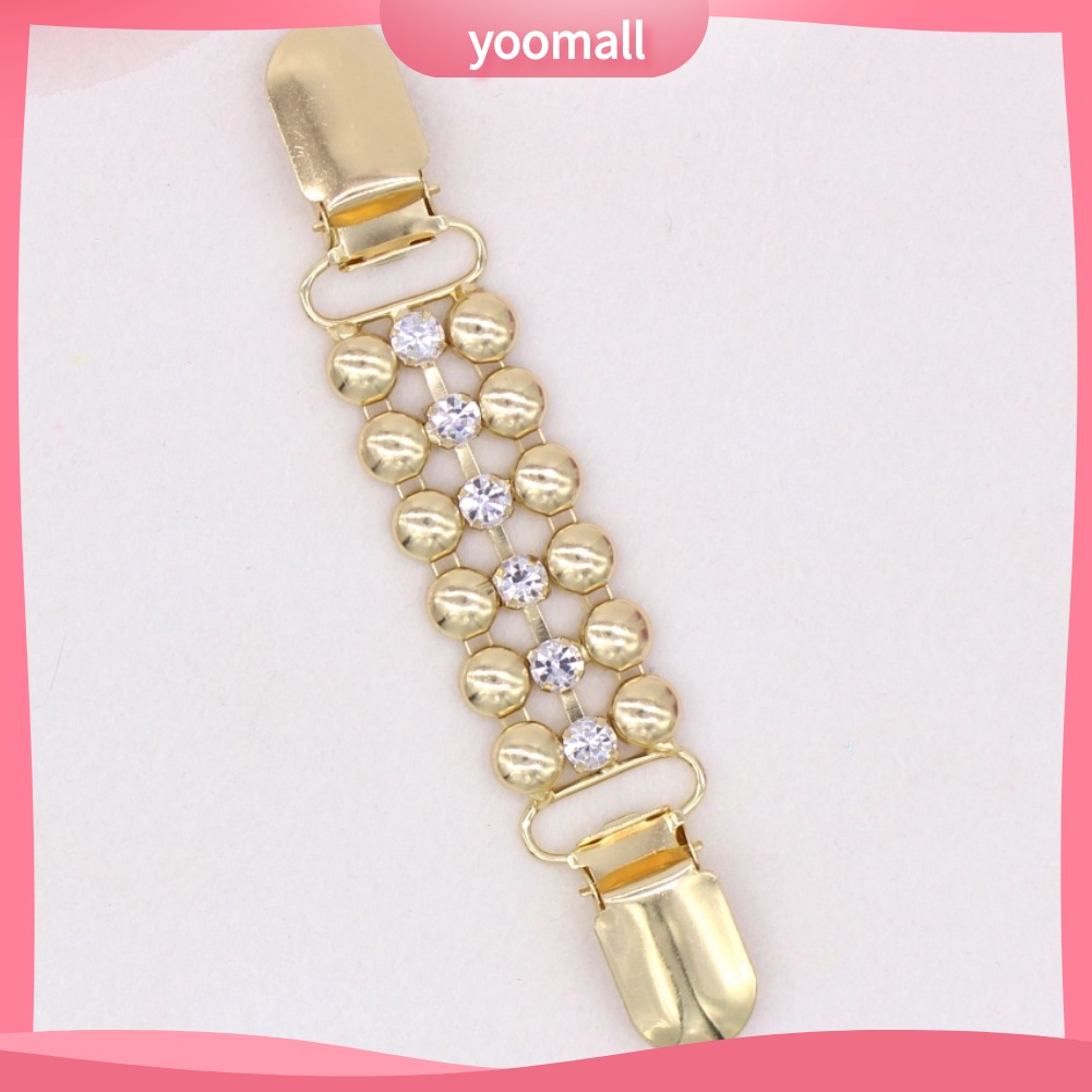 [YM] Kẹp Cài Áo Khoác Cardigan Sweater Không Nút Trang Trí Chuỗi Xích Kim Cương Giả Trang Trí Cho Nữ