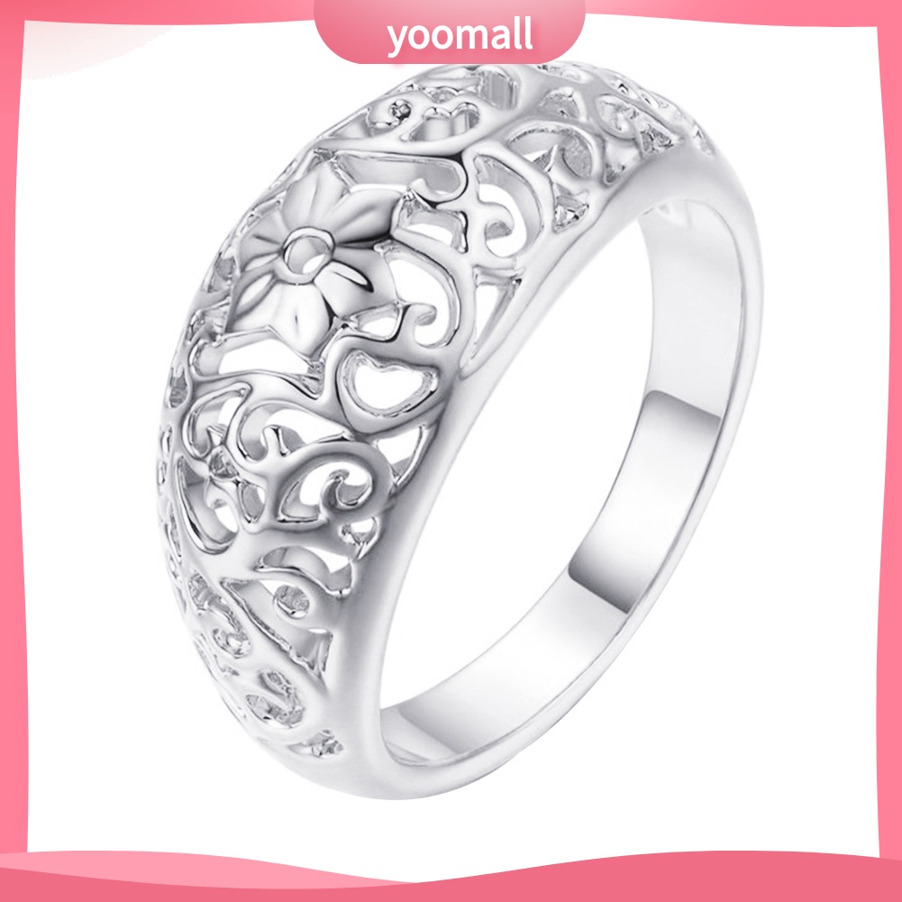 Nhẫn Đính Hôn Hình Hoa Thời Trang Cho Nữ