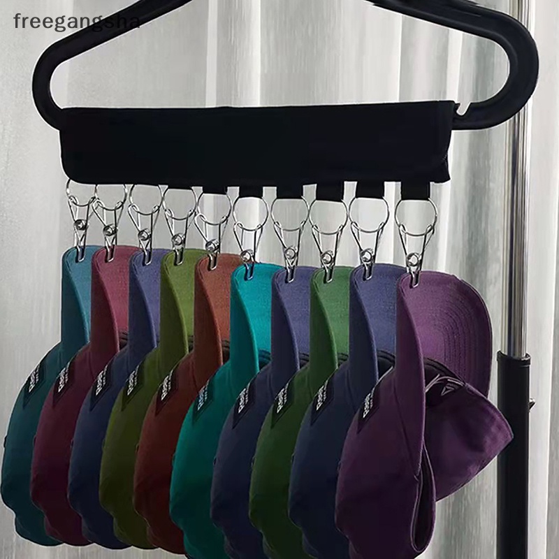 [FREG] Hat Rack for Baseball Caps Hat Organizer Holder for Hanger &amp; Room Closet Display, 10 Hat Storage Clips for Hang Ball Caps Winter FDH