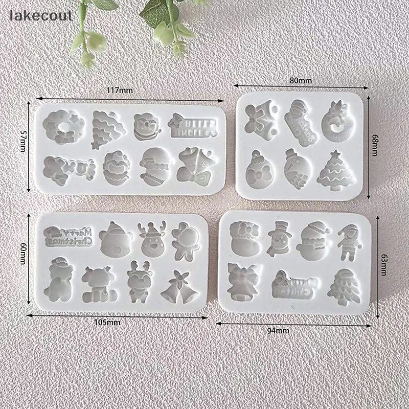 1 Khuôn Silicone Làm Bánh Hình Người Tuyết DIY