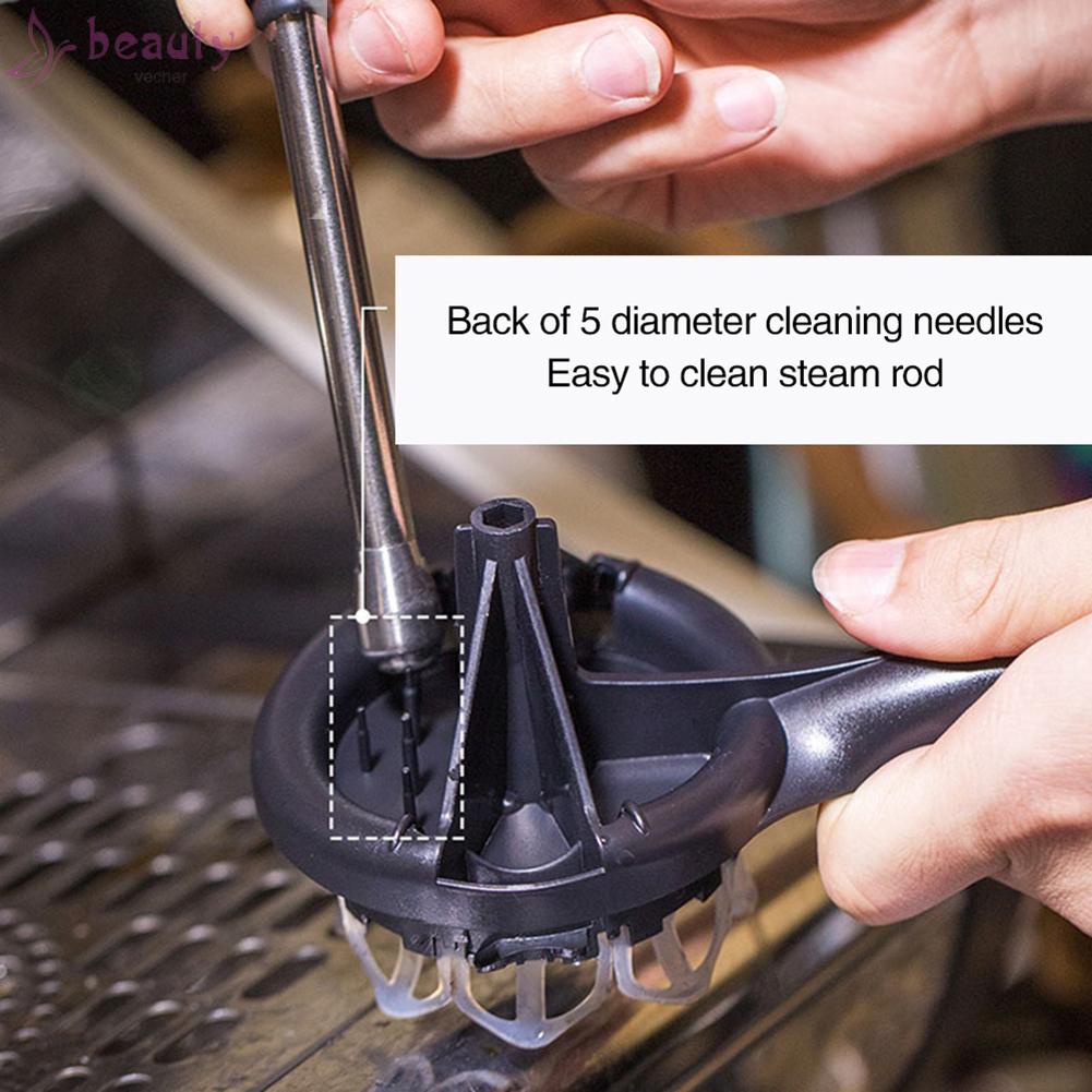 Chổi Đôi Bằng Nhựa + Silicone Vệ Sinh Máy Pha Cà Phê Tiện Dụng