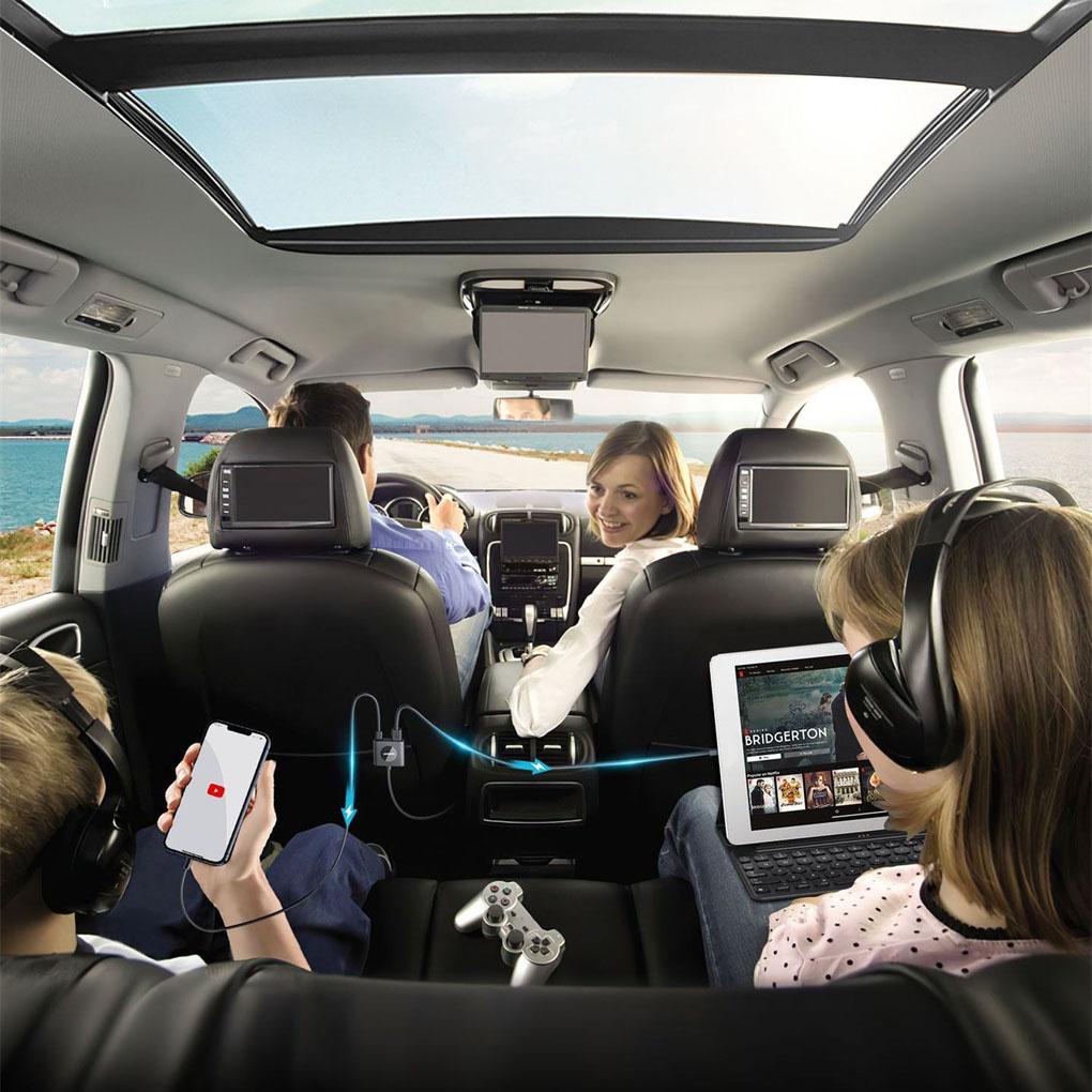 Bộ Sạc USB 3 0 Cổng Kèm Dây Cáp Mở Rộng Tiện Dụng Cho Xe Hơi / Xe Tải / RV