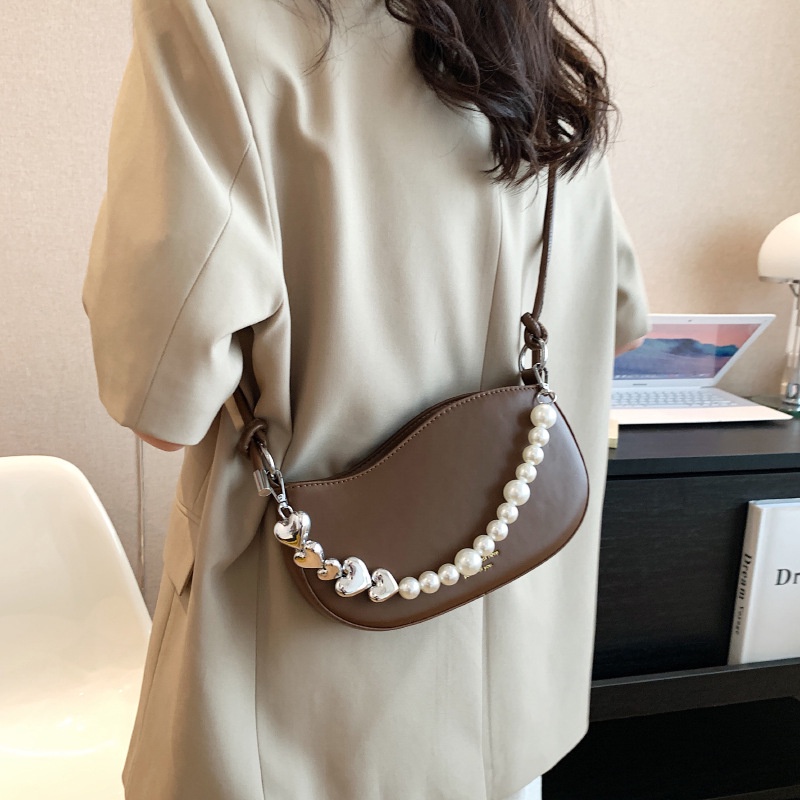 Túi Đeo Chéo Dây Chuỗi Ngọc Trai Thời Trang Hàn Quốc Dành Cho Nữ