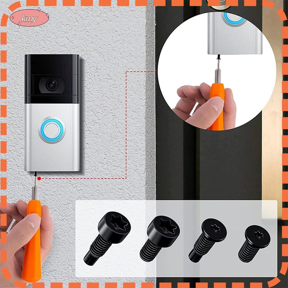 KRNY Bộ 40 Ốc Vít Chuông Cửa Bằng Kim Loại Màu Đen Thay Thế Tiện Dụng